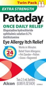 Pataday Once Daily Relief Extra Strength Relief 2.5ml, 2 Count(Pack of 1)