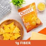 Quest Nutrition Nacho Cheese Tortilla Style Protein Chips, 18g Protein, 4g Net Carb, Low Carb, Gluten Free, 1.1 oz (Pack of 12)