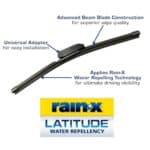 Rain-X 810165 Latitude 2-In-1 Water Repellent Wiper Blades, 22 Inch Windshield Wipers (Pack Of 2), Automotive Replacement Windshield Wiper Blades With Patented Rain-X Water...