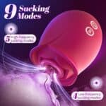 Sex Toys Rose Dildo Vibrator - Upgraded Adult Toys with 18 Sucking & Vibrating Modes for Women Clitoral Nipple, Rose Sucker Sex Toy Clitoral G Spot Vibrators for Woman Couples...