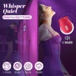 Sex Toys Rose Dildo Vibrator - Upgraded Adult Toys with 18 Sucking & Vibrating Modes for Women Clitoral Nipple, Rose Sucker Sex Toy Clitoral G Spot Vibrators for Woman Couples...