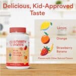 SmartyPants Kids Multivitamin Gummies: Omega 3 Fish Oil (EPA/DHA), Vitamin D3, C, Vitamin B12, B6, Vitamin A, K & Zinc for Immune Support, Gluten Free, Three Fruit Flavors, 120...