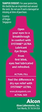 Systane Ultra Lubricant Eye Drops,0.14 Fl Oz (Pack of 1)