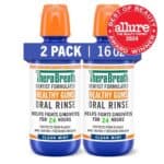 TheraBreath Healthy Gums Mouthwash Clean Mint, Antigingivitis, Dentist Formulated, 16 Fl Oz (2-Pack)