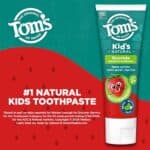 Tom's of Maine ADA Approved Fluoride Children's Toothpaste, Natural Toothpaste, Dye Free, No Artificial Preservatives, Silly Strawberry, 5.1 oz. 3-Pack (Packaging May Vary)