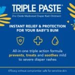 Triple Paste Diaper Rash Cream for Baby - 8 Oz Tub - Zinc Oxide Ointment Treats, Soothes and Prevents Diaper Rash - Pediatrician-Recommended Hypoallergenic Formula with Soothing...