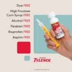 Tylenol Infants Oral Suspension Liquid Medicine with Acetaminophen, Baby Fever Reducer & Pain Reliever for Minor Aches & Pains, Sore Throat, Headache & Teething Pain, Dye-Free...