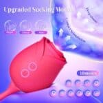 Vibrator Dildo Sex Toys for Women - MOOLIGIRL Rose Sex Toy with Thrusting G Spot Vibrators & 10 Sucking Modes for Clitoral Nipple Stimulation Anal Dildos Adult Sex Toys Games...