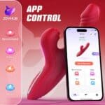 Vibrator Thrusting Dildo for Women - G Spot Vibrator Clitoral Stimulator Sex Toys Dildos Vibrator with 10 Vibration 7 Thrust Mode with Licking, Rabbit Vibrators Adult Sex Toy...