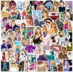 100pcs Tayloris Music Sticker for Adult, Female Pop Singer Ablum Stickers for Teen Girl, Waterproof Vinyl Sticker for Water Bottle Laptop Phone Party Favors