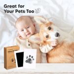 4-Pack Inkless Hand and Footprint Kit - Ink Pad for Baby Hand and Footprints - Dog Paw Print Kit,Dog Nose Print Kit - Baby Footprint Kit, Clean Touch Baby Foot Printing Kit,...