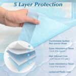 50 Count 30” x 36” Super Absorbency Disposable Underpads, Leakproof Quick Drying, Baby Puppy & Adults Bed Pads Disposable Adults, Dog Pee Pads Extra Large, XXL Incontinence Pads