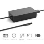 65W Surface Pro Charger Replacement for Microsoft Surface Laptop 2 3, Surface Pro X 9 8 7 6 5 4 3, Surface Go 2 Go 3, Surface Book 1 2 Microsoft Surface Charger Power Supply...