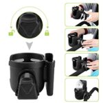 Accmor Stroller Cup Holder with Phone Holder, Bike Cup Holder, Universal Cup Holder for Uppababy Nuna Doona Strollers, 2-in-1 Cup Phone Holder for Stroller, Bike, Wheelchair,...