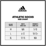 adidas Men's Athletic Cushioned Crew Socks with Arch Compression (6 Pairs)