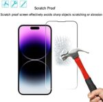 Ailun 3 Pack Screen Protector for iPhone 14 Pro Max [6.7 inch] + 3 Pack Camera Lens Protector,Sensor Protection,Dynamic Island Compatible,Case Friendly Tempered Glass Film,[9H...