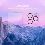 Ailun 3 Pack Screen Protector for iPhone 16 Pro Max [6.9 inch] + 3 Pack Camera Lens Protector with Installation Frame,Sensor Protection,Dynamic Island Compatible,Case Friendly...