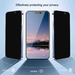 Ailun 3Pack Privacy Screen Protector for iPhone 15 Pro Max [6.7 inch]+3Pack Camera Lens Protector,Sensor Protection,Dynamic Island Compatible,Anti Spy Tempered Glass[9H...