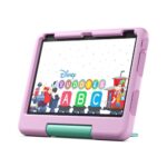 Amazon Fire 10 HD Kids tablet (newest model) ages 3-7 | Bright 10.1" HD screen with ad-free content and parental controls included, 13-hr battery, 32 GB, Pink