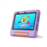 Amazon Fire 7 Kids tablet (newest model) ages 3-7. Top-selling 7" kids tablet on Amazon | 6-months ad-free content with parental controls included, 10-hr battery, 16 GB, Purple