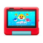 Amazon Fire 7 Kids tablet (newest model) ages 3-7. Top-selling 7" kids tablet on Amazon| ad-free content with parental controls included, 10-hr battery, 16 GB, Red