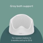 Angelcare Baby Bath Support (Gray) | Ideal for Babies Less Than 6 Months Old