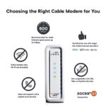 ARRIS (SB8200) - Cable Modem - Fast DOCSIS 3.1 , Approved for Comcast Xfinity, Cox, Charter Spectrum, & more | 1 Gbps Max Internet Speed, 4 OFDM Channels