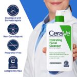 CeraVe Hydrating Facial Cleanser | Moisturizing Face Wash For Dry Skin | Hyaluronic Acid + Ceramides + Glycerin | Hydrating Cleanser For Normal To Dry Skin | National Eczema...