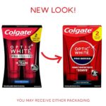 Colgate Optic White Pro Series Whitening Toothpaste with 5% Hydrogen Peroxide, Stain Prevention, 3 oz Tube, 2 Pack