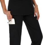 COZYFIT Scrubs for Women Set - Stretch V-Neck Scrub Top & Jogger Pant with 8 Pockets