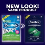 DenTek Triple Clean Advanced Clean Floss Picks, No Break & No Shred Floss, 150 Count, (Packaging May Vary)