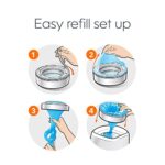 Diaper Genie Essentials Round Refill 8-Pack | Holds Up to 2560 Newborn Diapers | Features Unscented Continuous Film | Compatible with Diaper Genie Complete and Expressions...