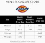 Dickies Men's Dri-Tech Moisture Control Crew Socks, Available in M-XXL (6, 12, 18 Pairs)