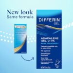 Differin Acne Treatment Gel, 30 Day Supply, Retinoid Treatment for Face with 0.1% Adapalene, Gentle Skin Care for Acne Prone Sensitive Skin, 15g Tube