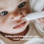 Frida Baby 3-in-1 Nose, Nail + Ear Picker: Baby Ear Cleaner + Baby Nose Cleaner and Nail Tool for Babies + Toddlers, Safely Clean Baby's Boogers, Ear Wax & More