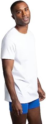 Fruit of the Loom Men's Eversoft Cotton Stay Tucked Crew T-Shirt