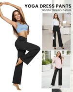 G4Free Yoga Pants Women Wide Leg Pants with Pockets High Waist Stretch Dress Casual Sweatpants Petite/Regular/Tall