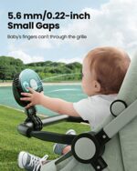 Gaiatop Mini Portable Stroller Fan, Battery Operated Small Clip on Fan, Detachable 3 Speed Rechargeable 360° Rotate Flexible Tripod Cooling Fan for Car Seat Crib Treadmill...