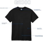 Gildan Unisex-Adult Ultra Cotton T-Shirt, Style G2000, Multipack