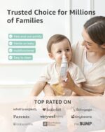 GROWNSY Nasal Aspirator for Baby, Baby Nose Sucker Pro with 3 Soft Silicone Tips, Adjustable Suction, Electric Nose Suction for Baby, Built-in Music & Light Soothing