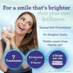 GuruNanda Teeth Whitening Strips, 7 Day Treatments, Enamel-Safe Teeth Whitening for Sensitive Teeth, Non-Slip, Dry Strip Technology