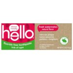 hello Kids Natural Watermelon Fluoride Free Toothpaste, Vegan & SLS Free