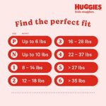 Huggies Newborn Diapers Little Snugglers Newborn Diapers, Size Newborn (up to 10 lbs), 76 Count