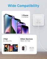 i Phone Charger 10 Ft Fast Charging【MFi-Certified】 2-Pack 20W PD Fast Charger with 6Ft Fast Charging Cable, Type C Fast Charging Block & Fast Charger Cord for IP 14/13/12/11, i...