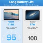 Mac Book Pro Charger - 118W USB C Fast Charger Power Adapter Compatible with USB C Port MacBook Pro/MacBook Air 16 15 14 13 Inch, New iPad Pro and All USB C Device, Include...