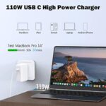 Mac Book Pro Charger - 120W USB C Fast Charger Adapter Compatible with MacBook Pro & MacBook Air 13, 14, 15, 16 inch, iPad Pro, Samsung Galaxy and All USB C Device, Included...