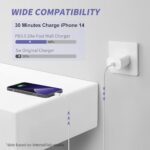 MAILESI for iPhone Charger Fast Charging,[MFi Certified] 2Pack 20W Type C Fast Charger Block with 6FT USB C Charger Cable Compatible for iPhone 14/13/12/11 Pro Max/11/Xs...