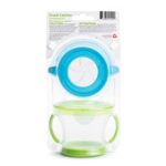 Munchkin® Snack Catcher® Toddler Snack Cups, 2 Pack, Blue/Green