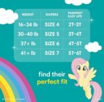 Pampers Easy Ups Girls & Boys Potty Training Pants - Size 3T-4T, One Month Supply (124 Count), My Little Pony Training Underwear (Packaging May Vary)