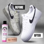 Pink Miracle Shoe Cleaner Kit with Bottle and Brush For Fabric Cleaner For Leather, Whites, Suede and Nubuck Sneakers